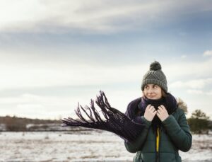 Woman Beating the Winter Blues